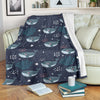 Whale Humpback Print Pattern Blanket-grizzshop