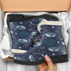 Whale Humpback Print Pattern Comfy Winter Boots-grizzshop
