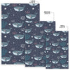 Whale Humpback Print Pattern Floor Mat-grizzshop