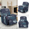 Whale Humpback Print Pattern Recliner Cover-grizzshop