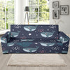 Whale Humpback Print Pattern Sofa Covers-grizzshop