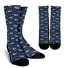 Whale Humpback Print Pattern Unisex Crew Socks-grizzshop