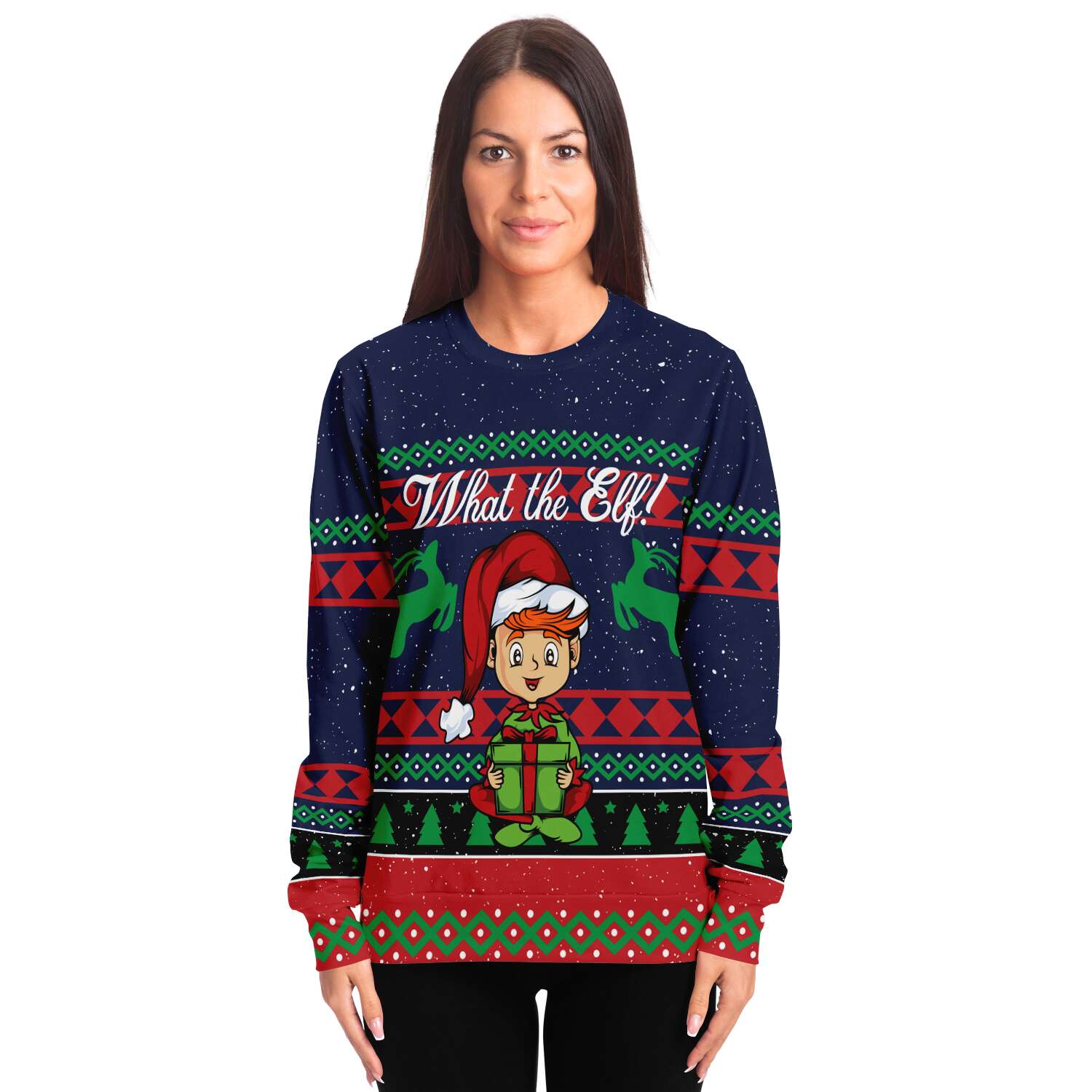 What The Elf Ugly Christmas Sweater-grizzshop