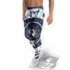 Wheel Zodiac Signs Print Men's Leggings-grizzshop