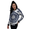 Wheel Zodiac Signs Print Women's Bomber Jacket-grizzshop