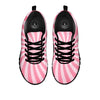 Whirlpool Spiral Pink Print Black Sneaker-grizzshop