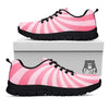 Whirlpool Spiral Pink Print Black Sneaker-grizzshop