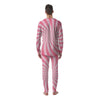 Whirlpool Spiral Pink Print Men's Pajamas-grizzshop