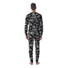 White And Black Graffiti Doodle Text Print Men's Pajamas-grizzshop