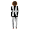 White And Black Pisces Sign Print Women's Pajamas-grizzshop