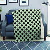 White And Black Polka Dot Print Blanket-grizzshop