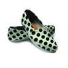 White And Black Polka Dot Print Canvas Shoes-grizzshop