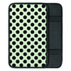 White And Black Polka Dot Print Car Console Cover-grizzshop