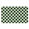 White And Black Polka Dot Print Door Mat-grizzshop