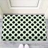 White And Black Polka Dot Print Door Mat-grizzshop