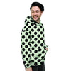 White And Black Polka Dot Print Men's Hoodie-grizzshop