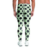 White And Black Polka Dot Print Men's Leggings-grizzshop