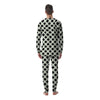 White And Black Polka Dot Print Men's Pajamas-grizzshop