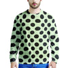 White And Black Polka Dot Print Men's Sweatshirt-grizzshop