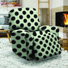 White And Black Polka Dot Print Recliner Cover-grizzshop