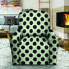 White And Black Polka Dot Print Recliner Cover-grizzshop