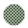 White And Black Polka Dot Print Round Rug-grizzshop