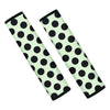 White And Black Polka Dot Print Seat Belt Cover-grizzshop