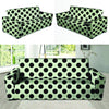 White And Black Polka Dot Print Sofa Cover-grizzshop