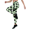 White And Black Polka Dot Print Women's Leggings-grizzshop