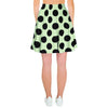 White And Black Polka Dot Print Women's Skirt-grizzshop