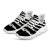 White And Black USA Flag Print White Running Shoes-grizzshop
