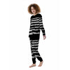 White And Black USA Flag Print Women's Pajamas-grizzshop