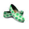 White And Green Polka Dot Canvas Shoes-grizzshop