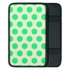 White And Green Polka Dot Car Console Cover-grizzshop