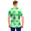 White And Green Polka Dot Men T Shirt-grizzshop