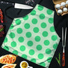 White And Green Polka Dot Men's Apron-grizzshop