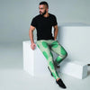 White And Green Polka Dot Men's Joggers-grizzshop