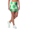 White And Green Polka Dot Mini Skirt-grizzshop