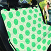 White And Green Polka Dot Pet Car Seat Cover-grizzshop