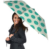 White And Green Polka Dot Umbrella-grizzshop