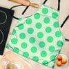 White And Green Polka Dot Women's Apron-grizzshop