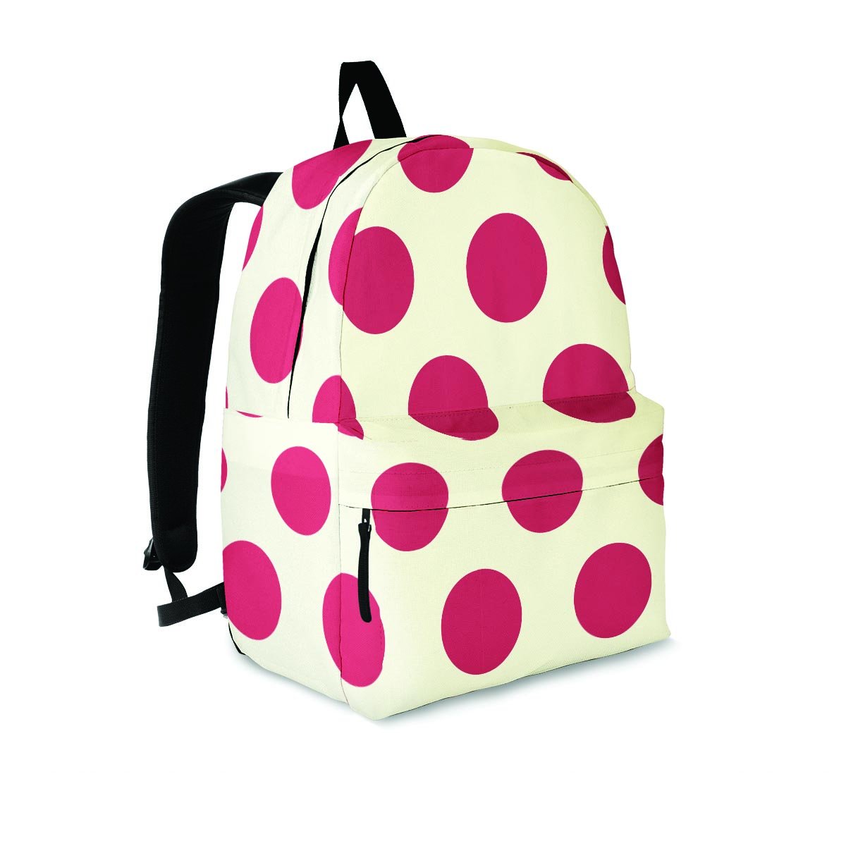 White And Red Polka Dot Backpack-grizzshop