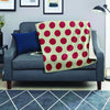 White And Red Polka Dot Blanket-grizzshop