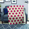 White And Red Polka Dot Blanket-grizzshop