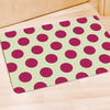 White And Red Polka Dot Door Mat-grizzshop