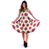 White And Red Polka Dot Dress-grizzshop