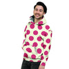 White And Red Polka Dot Men's Hoodie-grizzshop