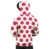 White And Red Polka Dot Men's Hoodie-grizzshop