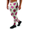 White And Red Polka Dot Men's Joggers-grizzshop