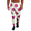 White And Red Polka Dot Men's Joggers-grizzshop